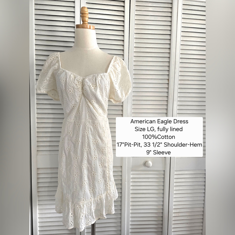 American Eagle Eyelet Mini Dress